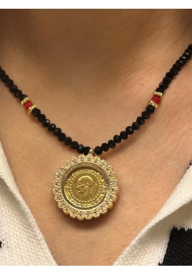 Hakan Güler Kuyumculuk Yarım Altın Kolye Yz03 Sarı Altın