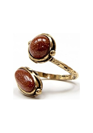 Doğal Taş Yıldız Doğal Taşlı Ikili Otantik Ayarlanabilir Yüzük Dtyiy