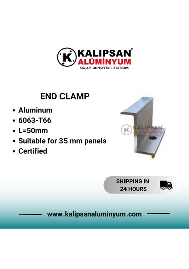 35'lik Z Sonlandırma Clamp-50 Adet