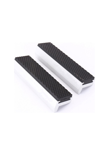 Geeksen Alüminyum-rapti Kompozit Vise Ağzı Koruması, Manyetik Tutucu İle Ahşap/metal/plastik Parçaları Güvenli Tutun, 100mm Uzunluk