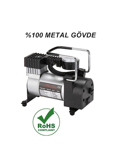 Reidan Lastik Pompası Araç Oto Kompresörü Lastik Şişirme Metal