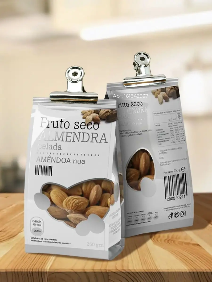 Happy Life Mutfak İçin 6'lı Metal Poşet Kıskacı. 161842837 Krom