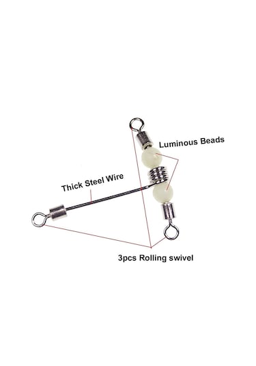 MSO Olta Balıkçılık Paslanmaz Çelik Fosforlu T Fırdöndü (Mod-A)