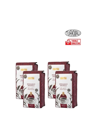 Bergamot Aramalı Siyah Çay 500grx4 Paket