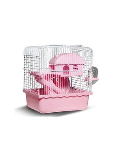 Zampa Hamster Kafesi 23x17x33 Cm Pembe 211-52001.01