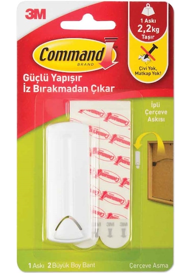 3m Command Askı Arkası İpli Çerçeveler İçin 17041-1 Adet