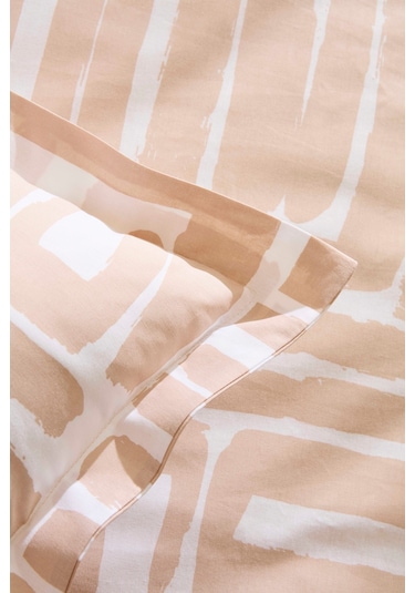 Kaşmir Home Mosy %100 Pamuk Çift Kişilik Nevresim Takımı Bej Bej