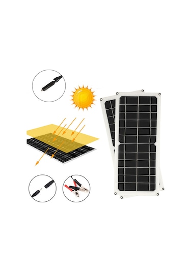 Yaozixa 120w Monokristal Güneş Paneli, Usb Ve Dc Çıkışlı, 21% Verimlilik, Ip65 Su Geçirmez, Kontrolörlü Dış Mekan Şarj Ünitesi