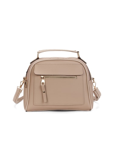 Kadın Günlük Siyah Vizon Omuz Çantası 2 Adet Siyah - Vizon