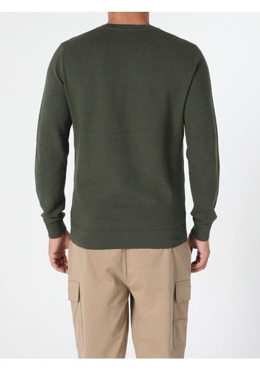 Colin's Regular Fit Haki Erkek Kazak cl1046786_Q1.V2_KHA Colin's Regular Fit Haki Erkek Kazak cl1046786_Q1.V2_KHA