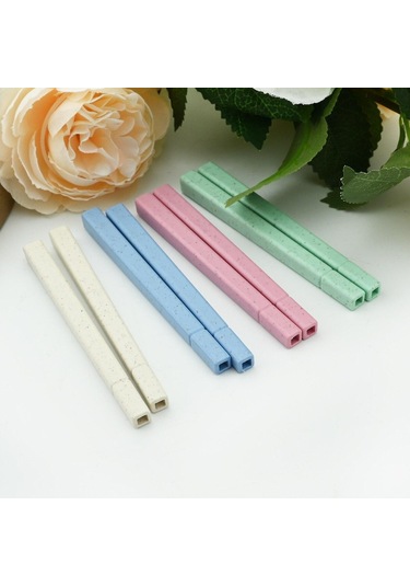 Pembe Taşınabilir Katlama Seyahat Sofra Seti Mini Kutu Ile Çatal Kaşık Çubuklarını Sofr Taşınabilir Çatal Bıçak Kaşık Tk. 56470320 Pembe