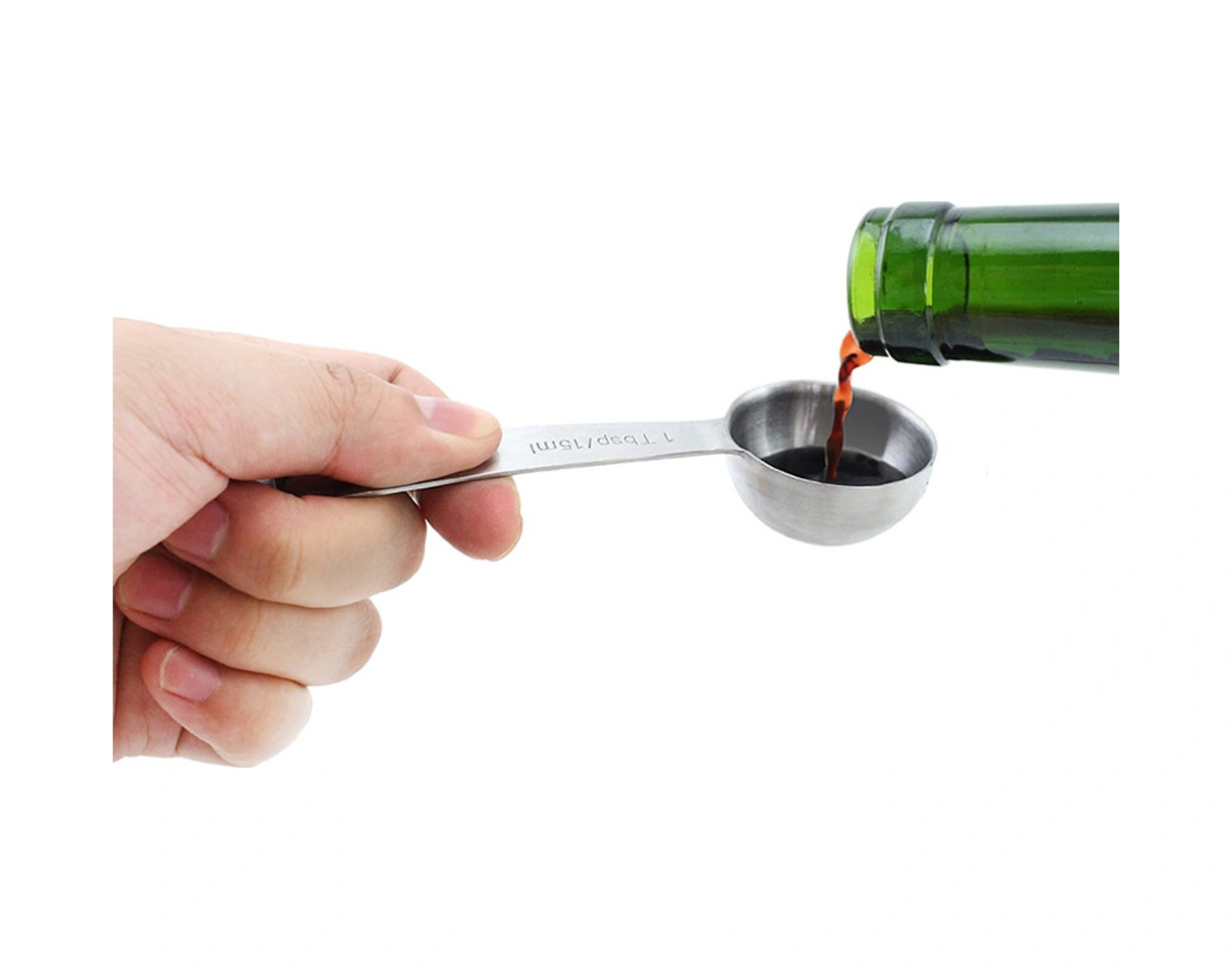 Youtek 6'lı Paslanmaz Çelik Ölçü Kaşığı Seti - Hassas Ölçüm, Gölgeli Markalar, D-ring İle Birleşik - Hamur İşleme, Baharat Ve Likit Malzemeler İçin Diğer