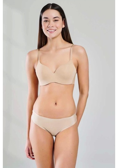 104 Yeni İnci Bonding Lazer Sütyen Kadın Siyah