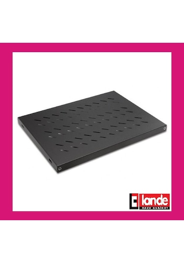 Lande Sabit Raf 19" Dikili Tip Kabinet Rafı D600Mm