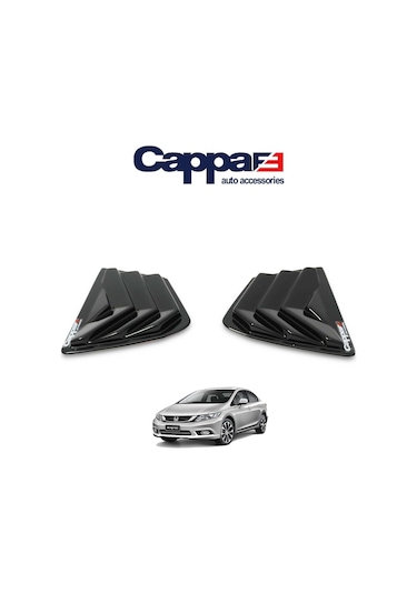 Cappafe Honda Civic 9 Kelebek Cam Rüzgarlığı 2 Parça  2012-2016