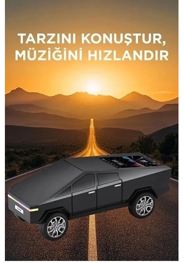 Just Cheap Store D68 Cyber Model Araba Tasarımlı Bluetooth Hoparlör 15w Güçlü Ses Rgb Led /tws/usb Siyah