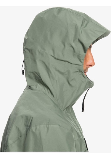 Quiksilver Over Cast Gore Tex Jk Erkek Mont-27702-yeşil