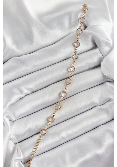 Dodes Dodes Pirinç Gold Renk Zirkon Taşlı Kadın Bileklik Tg27bb8082 Çok Renkli