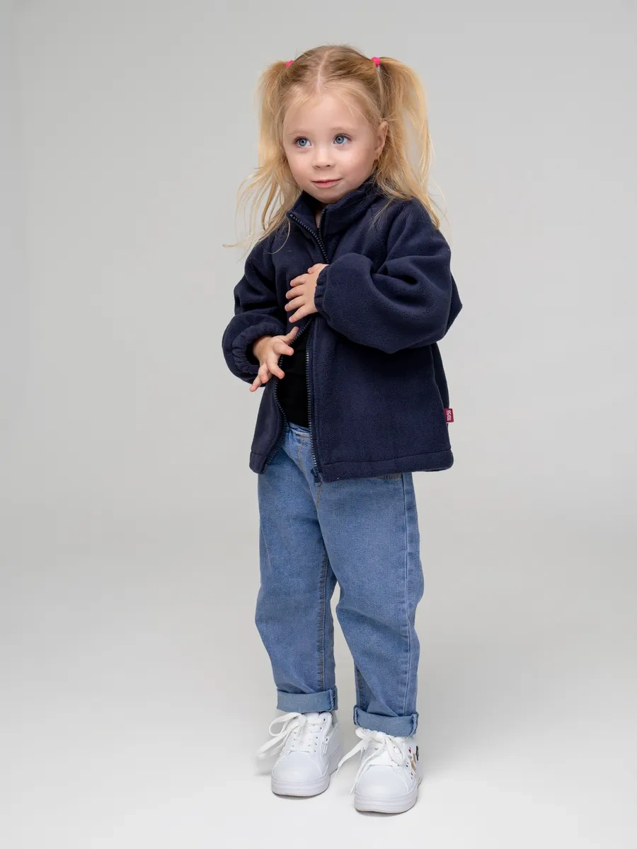 Adıkudı Kıds Bebekler İçin Fermuarlı Sıcak Polar Sweatsh 260604019 Siyah