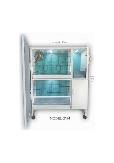 İstanbul Kafes Model 2Y Pvc Kuş Dolabı