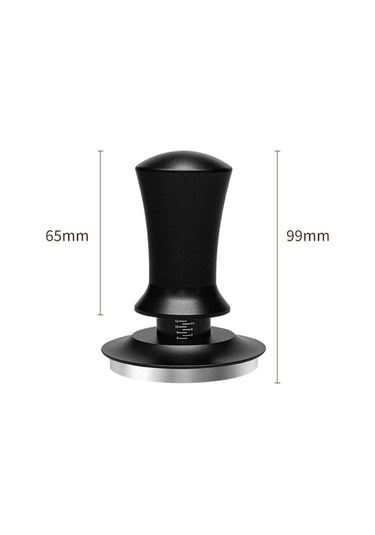 Yatay Sabit Basınçlı Kahve Öğütücü Germe Tozu Pres Çekiç 51mm , Size:black Flat Bottom Diğer