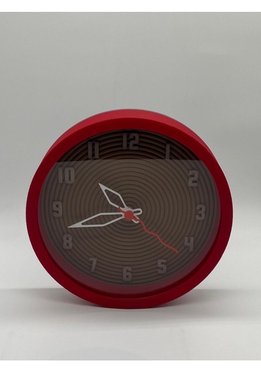 Kahverengi Spiral, Siyah Kasa, Modern Duvar Saati Siyah