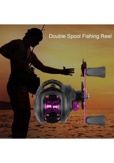 Novahub Kırmızı Yüksek Mukavemetli Balıkçılık Reel, Tuzlu Su Döküm Reel, Sağ El Balıkçılık Malzemeleri