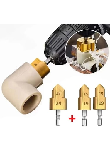 Pvc Pprc Boru Tamir Delme Genişletme Onarımı İçin 3lü Havşa Seti