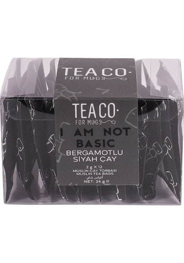 Tea Co. I Am Not Basic Bergamotlu Siyah Çay Müslin Torba 12 x 2 G