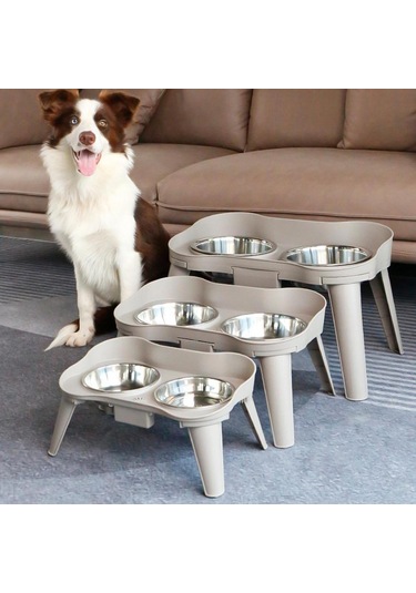 Homyl Yükseltilmiş Evcil Hayvan Kapları Kaymaz Ayaklı Besleme