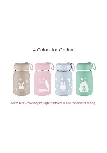 Ulzyvf 320ml Çift Cidarlı Paslanmaz Çelik Termos - Sıcak/soğuk, Kullanışlı Pembe Pembe