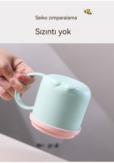 Aurora Saplıçocuk Su Bardağısilikonısıyılım Kabıdüşmeönleyici Ve Sızdırmaz Yil Mavi