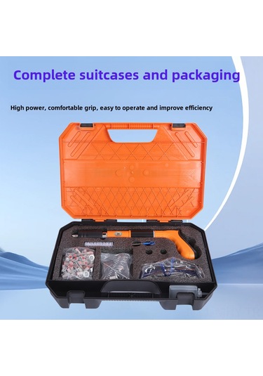 Monyee Kompakt Minik Çivi Atıcı - Tavan Montajı, Pencere Güvenliği İçin Hafif 0.57kg Çivi Makinesi + 50 Adet Çivi Seti