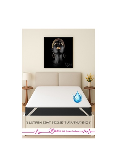 Sıvı Geçirmez Nonwoven Kumaş Yatak Alezi, Yatak Koruyucu, %100 Sıvı Geçirmez Beyaz