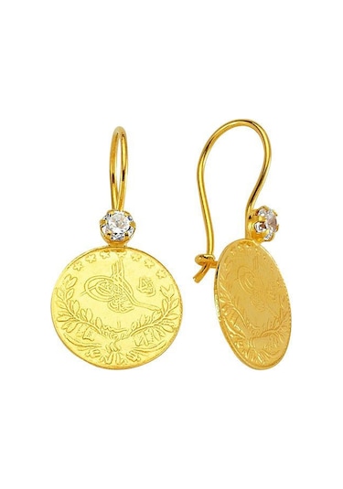 Reşat Küpe Taşlı 4.75 Gram 22 Ayar Altın