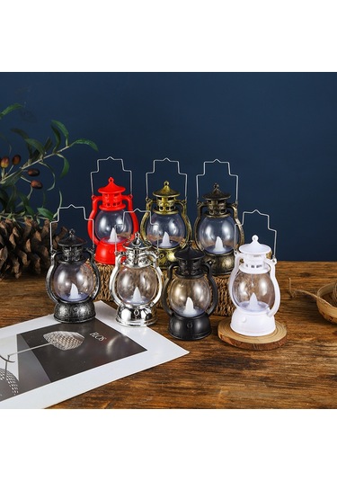 Xindoker Klasik Bakır Renkli Led Feneri - Oyun Sahnaları, Dekor Ve Stüdyo Için Stüdyo Aydınlatma Aracı Diğer