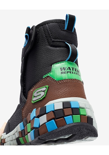 Skechers Megacraft 3.0 Büyük Erkek Çocuk Siyah Spor Ayakkabı 402184l Bkbr Siyah