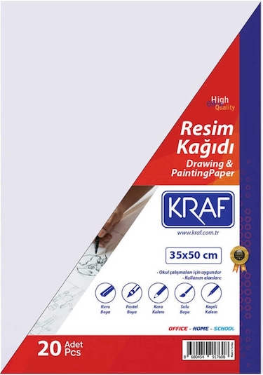 Kraf Resim Kağıdı 20li 35 X 50 Cm