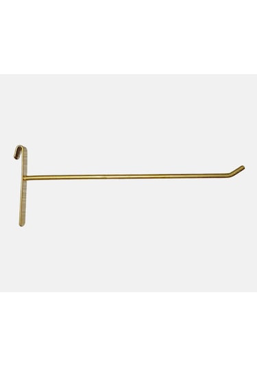 100 Adet,15 Cm, Gold Boyalı, Tel Pano Kancası, Raf Kancası, Pano Teli, Raf Teli, Askılık Teli, Mağaza Askılığı Altın Sarı