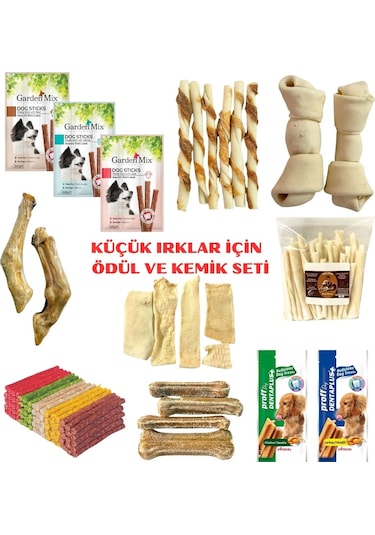 Küçük Irk Köpekler İçin Ödül Ve Kemik Seti