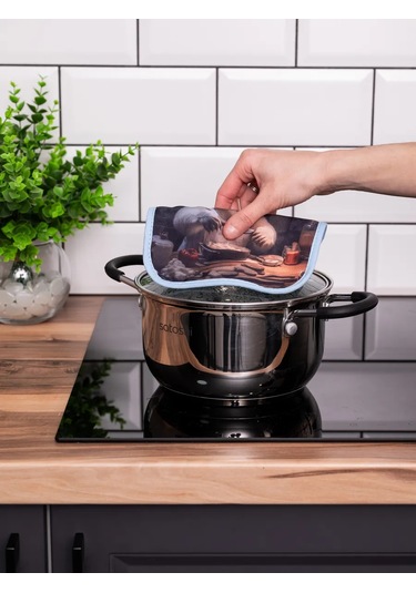 Arstex 2 Parçalı Mutfak Servo Seti 287359857 Açık Mavi