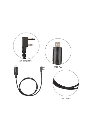 Gajeena Baofeng Bf-uv5r 888s Uv-82 Walkie-talkie İçin Usb Programlama Kablosu P-k1-u Veri İletimi Kablo