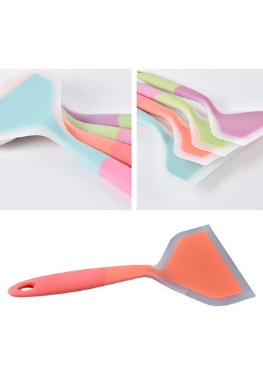 Xindoker Mavi Yiyecek Dereceli Silikon Paleta - Anti Yapışkan, Geniş Açık, Pişirme Ve Pastalarda Kullanım, Kolay Temizlenir Mavi