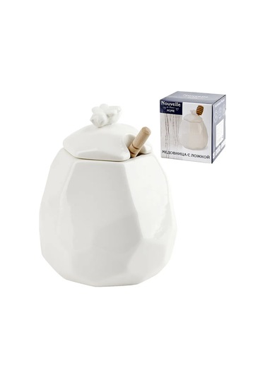 Nouvelle Naturel Kaşıkla Bal Kavanozu, 500 Ml 163874530 Beyaz