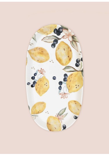 The Mia Limoncello Oval Servis 2li 26 Cm Lmn023 Çok Renkli