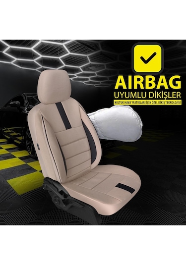 Oniks Bej Toyota Corolla Uyumlu Oto Koltuk Kılıfı