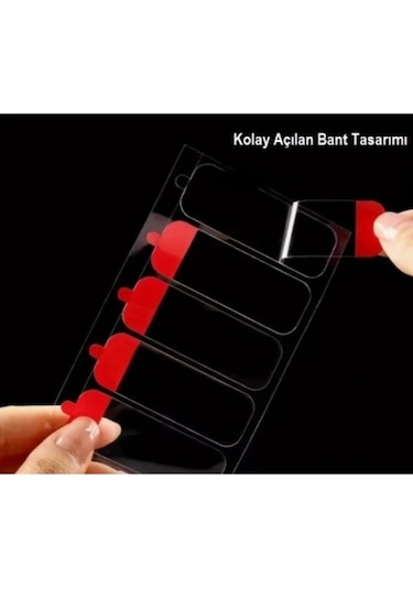 60 Parça Kolay Açılır Güçlü Çift Taraflı Bant 18mmx50mm Çok Renkli