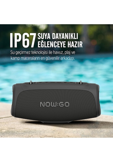 Nowgo Storm S 60w Rgb Super Bass Tws Party Speaker Taşınabilir Kablosuz Bluetooth Hoparlör