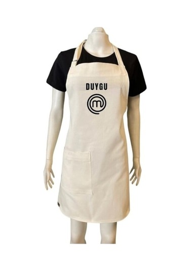 Şef Master Önlük Kişiye Özel Isimli Beyaz