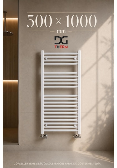500X1000 Beyaz Havlupan 14 Borulu Banyo Havlupanı